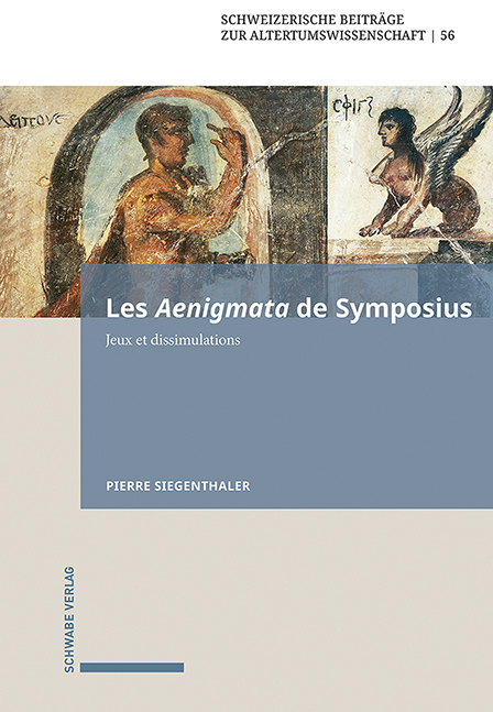 Cover: 9783796547317 | Les Aenigmata de Symposius | Jeux et dissimulations | Siegenthaler