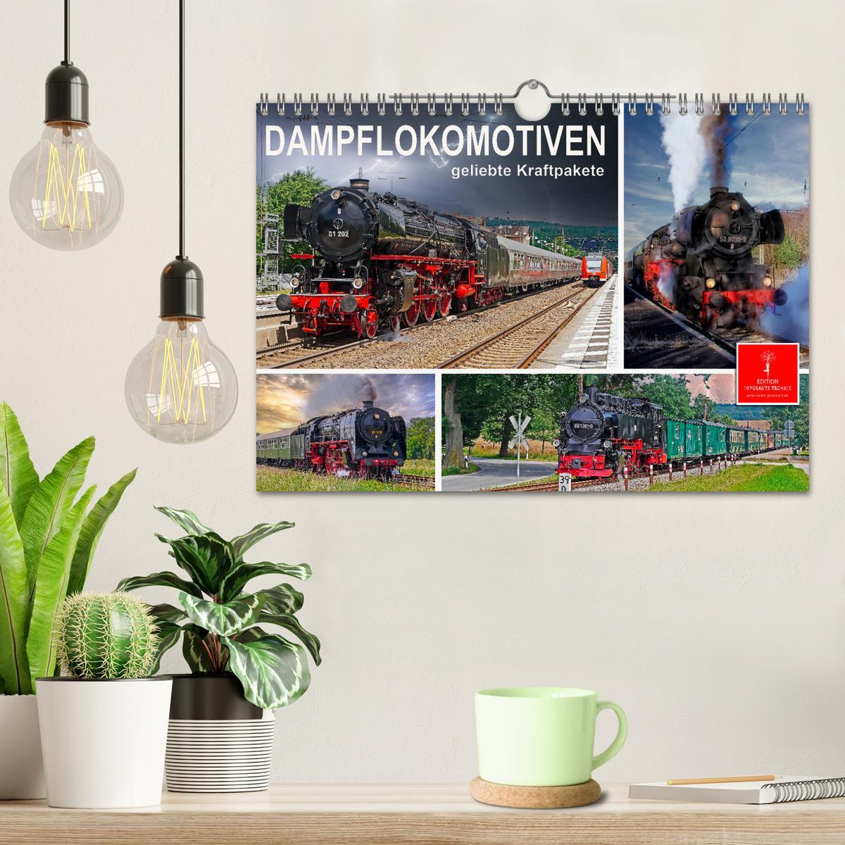 Bild: 9783383928321 | Dampflokomotiven - geliebte Kraftpakete (Wandkalender 2025 DIN A4...