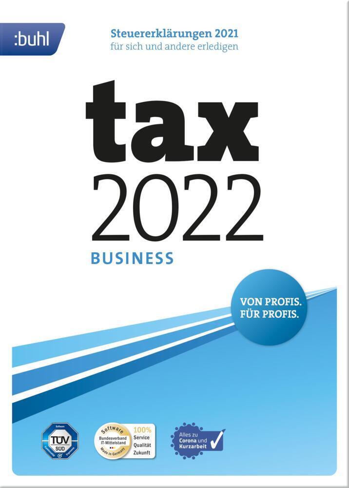 Cover: 4011282004033 | tax 2022 Business | CD-ROM | 780 S. | Deutsch | 2022