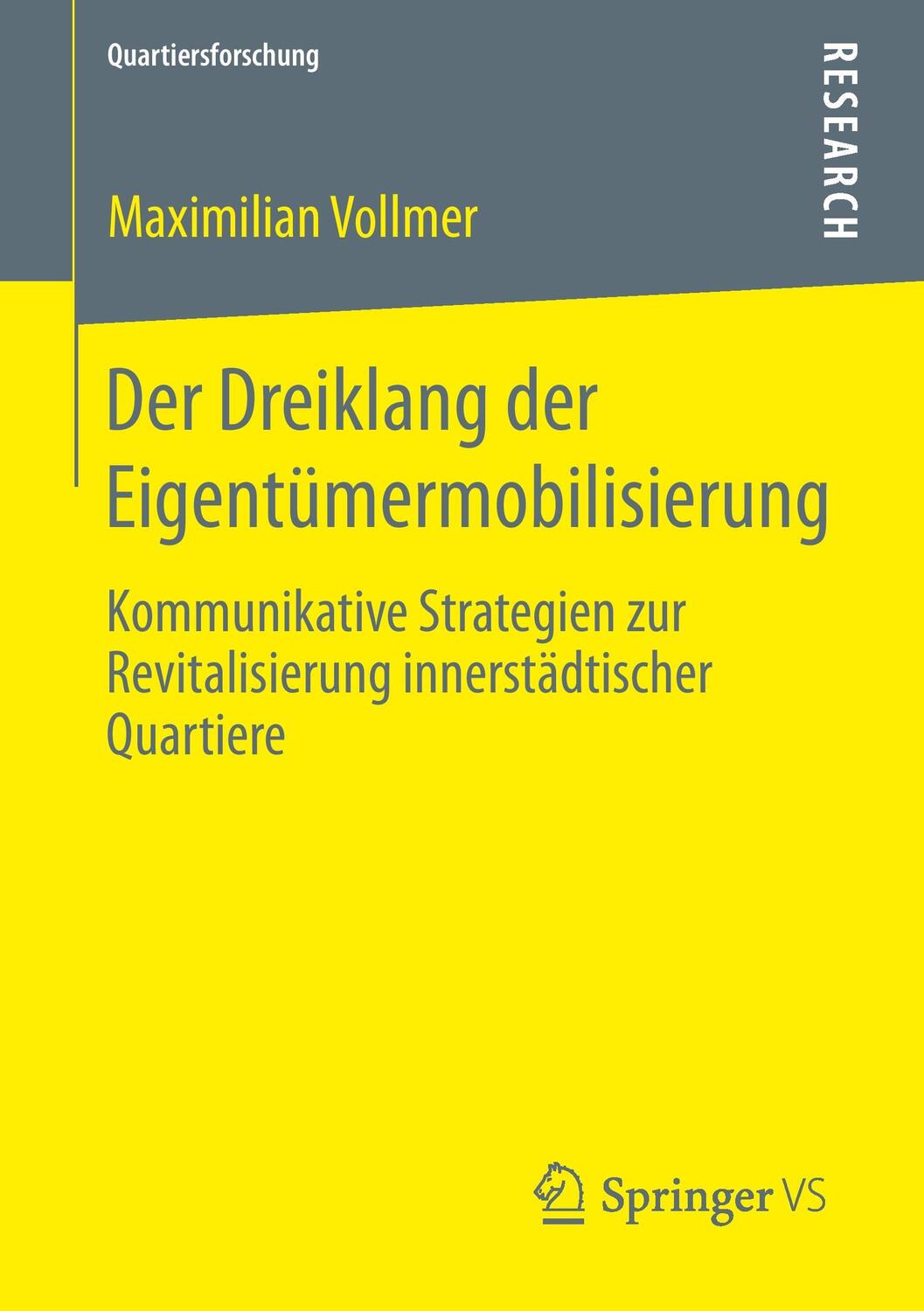 Cover: 9783658074111 | Der Dreiklang der Eigentümermobilisierung | Maximilian Vollmer | Buch