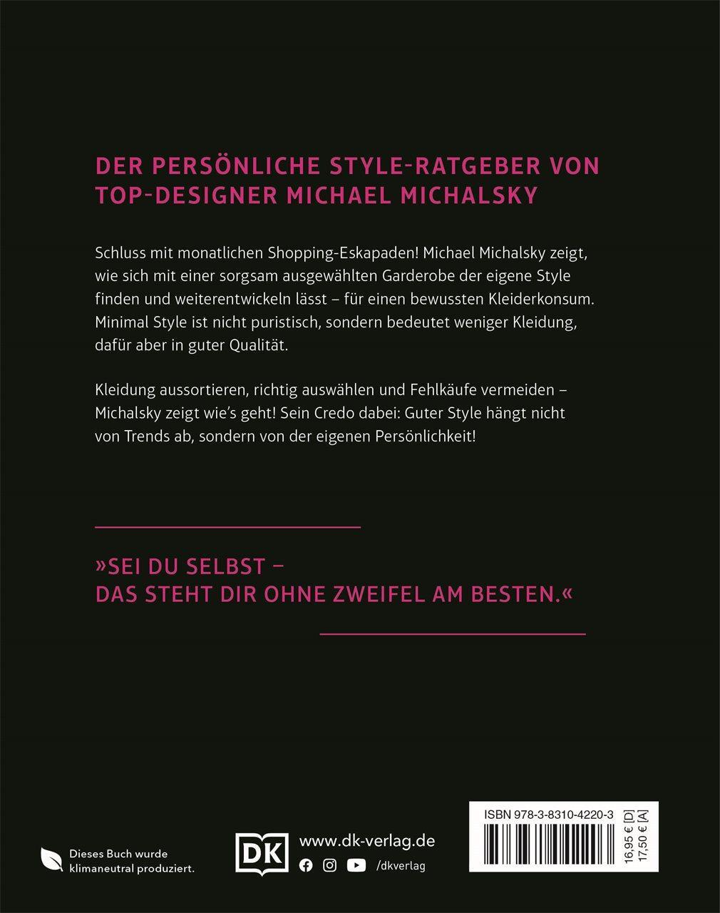 Rückseite: 9783831042203 | Minimal Style | Michael Michalsky | Buch | 144 S. | Deutsch | 2021