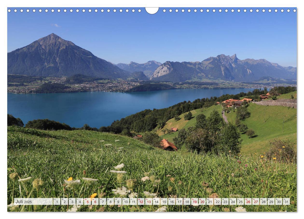 Bild: 9783435350490 | Bergblicke der Schweiz (Wandkalender 2025 DIN A3 quer), CALVENDO...