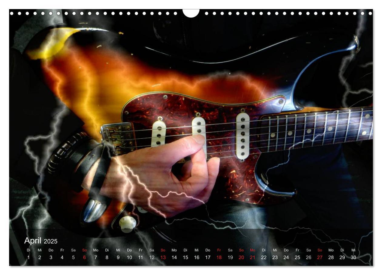 Bild: 9783435570096 | Rockgitarren Power (Wandkalender 2025 DIN A3 quer), CALVENDO...