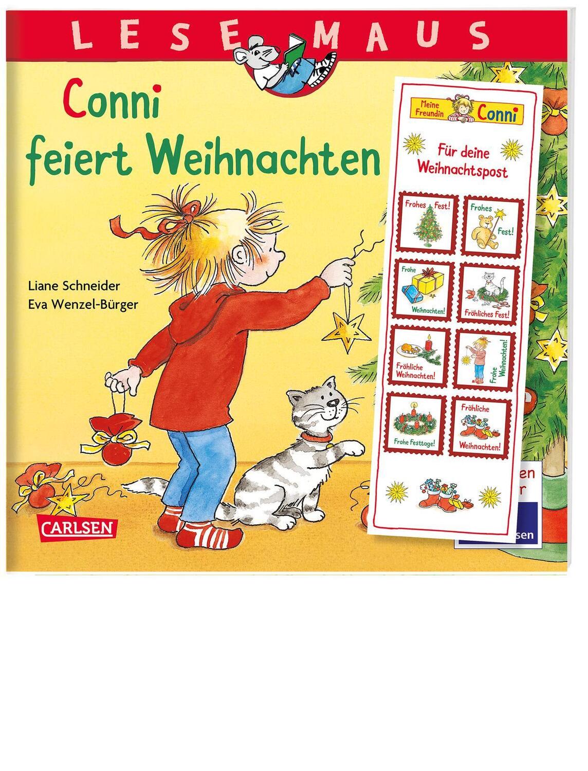Cover: 9783551081056 | LESEMAUS 58: Conni feiert Weihnachten | Liane Schneider | Taschenbuch