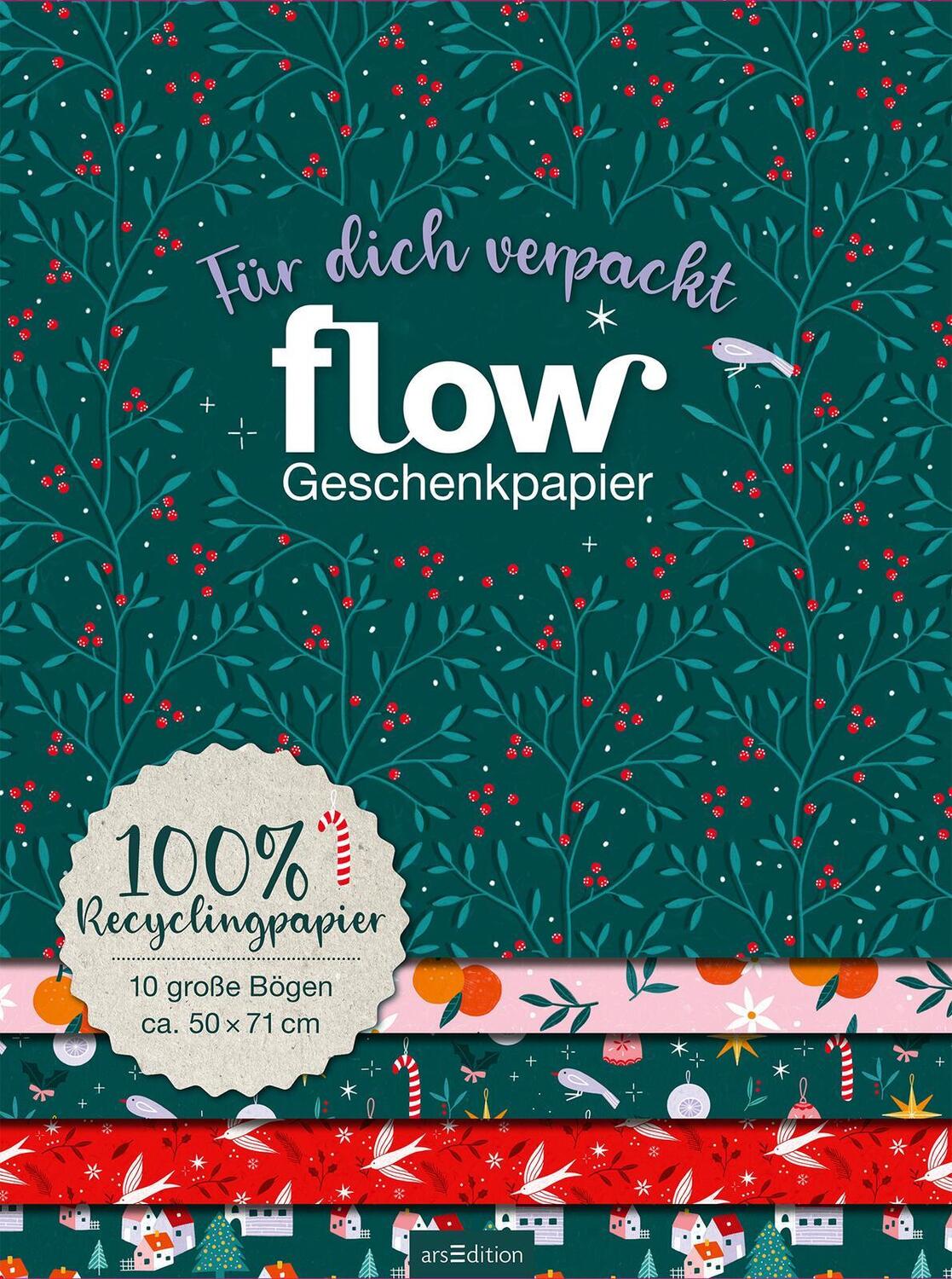 Bild: 4014489129752 | Flow Geschenkpapier | Für dich verpackt | Stück | 10 S. | Deutsch