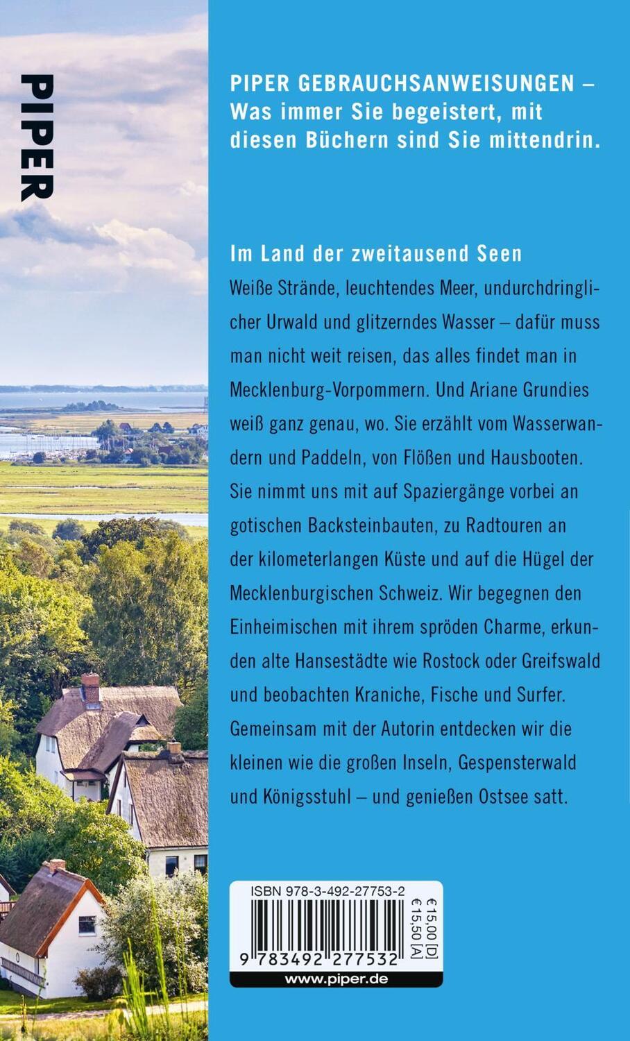 Rückseite: 9783492277532 | Gebrauchsanweisung für die Ostsee und Mecklenburg-Vorpommern | Buch