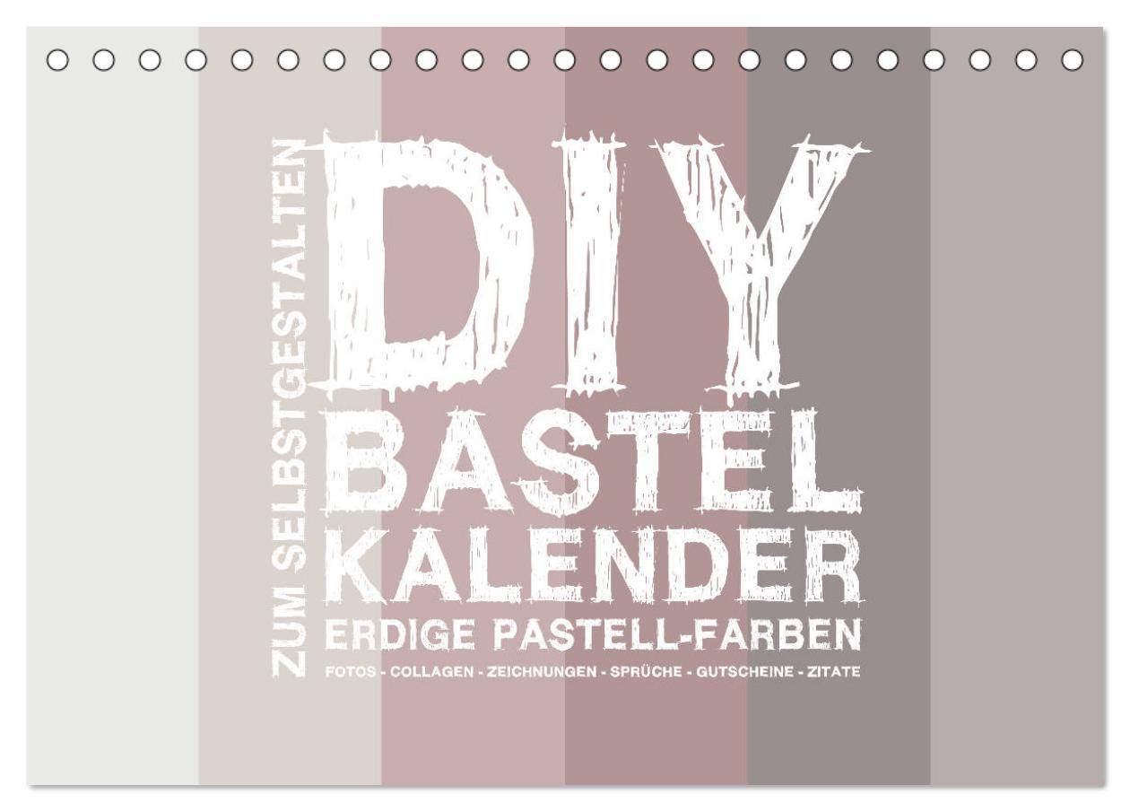 Cover: 9783435210602 | DIY Bastel-Kalender -Erdige Pastell Farben- Zum Selbstgestalten...