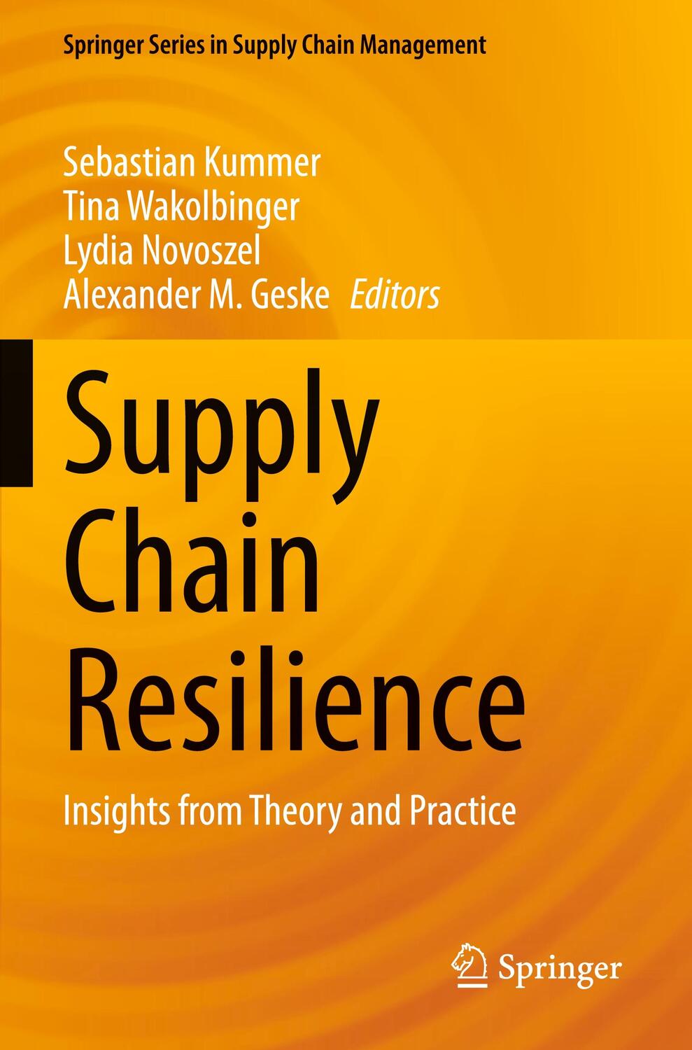 Cover: 9783030954031 | Supply Chain Resilience | Insights from Theory and Practice | Buch