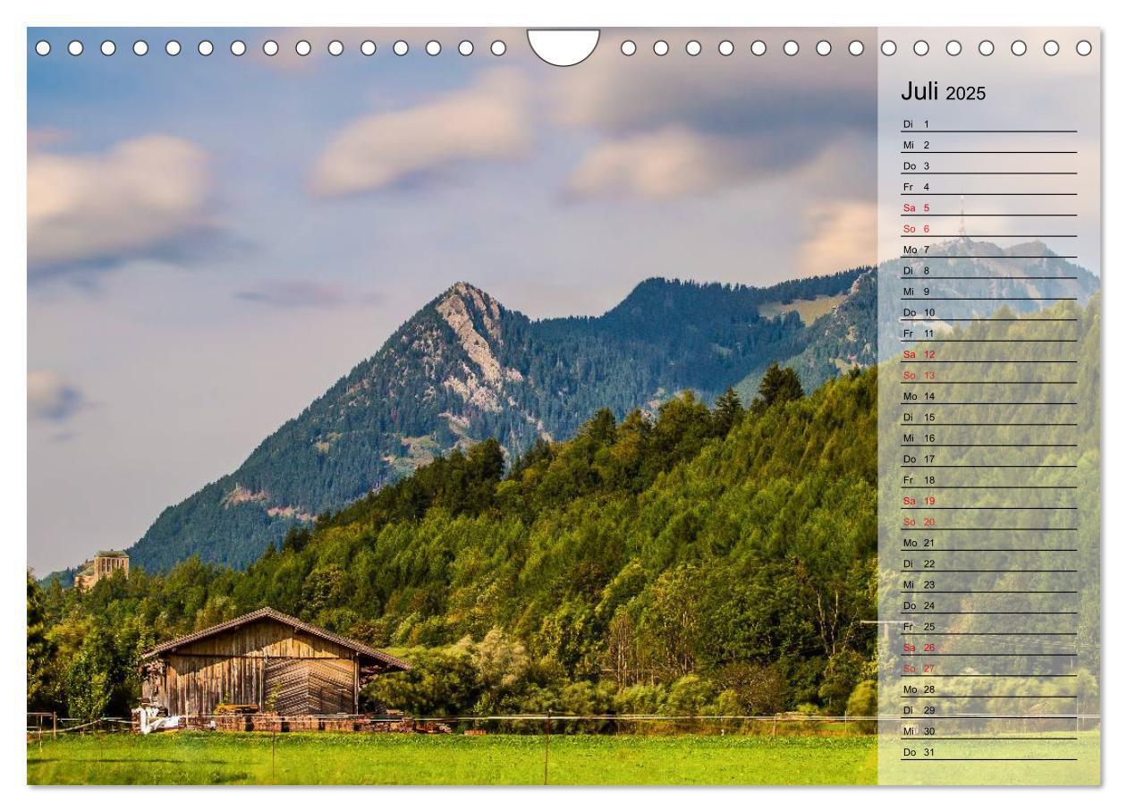 Bild: 9783435808267 | Das Oberstdorfer Allgäu (Wandkalender 2025 DIN A4 quer), CALVENDO...