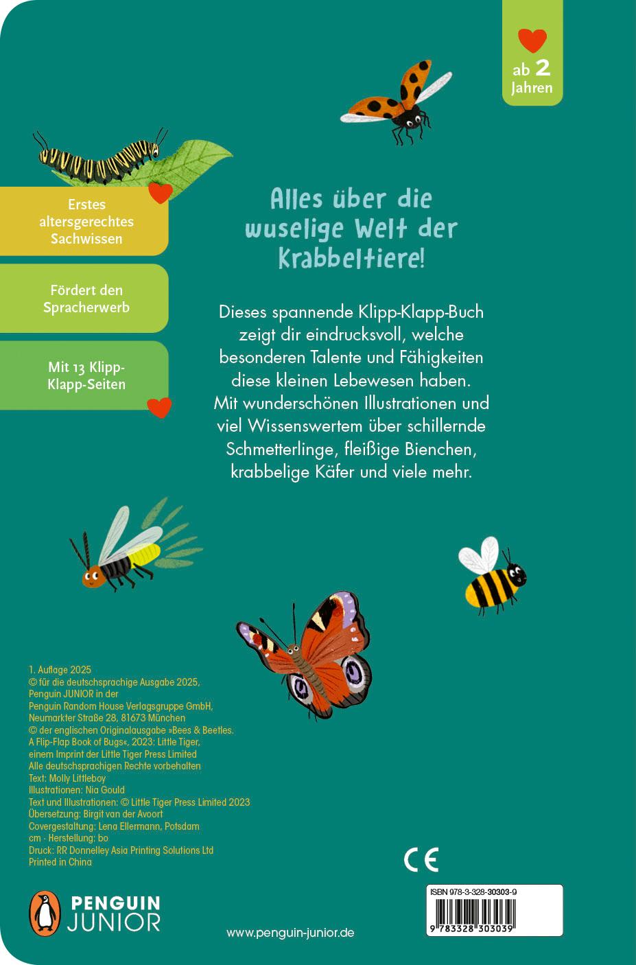 Bild: 9783328303039 | Bienen &amp; Käfer - Ein Klipp-Klapp-Buch über Krabbeltiere | Littleboy