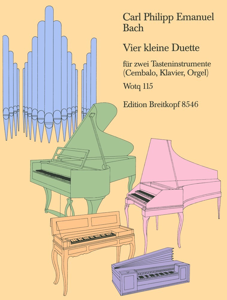 Cover: 9790004178386 | Vier Kleine Duette Wotq 115 | Carl Philipp Emanuel Bach | Buch