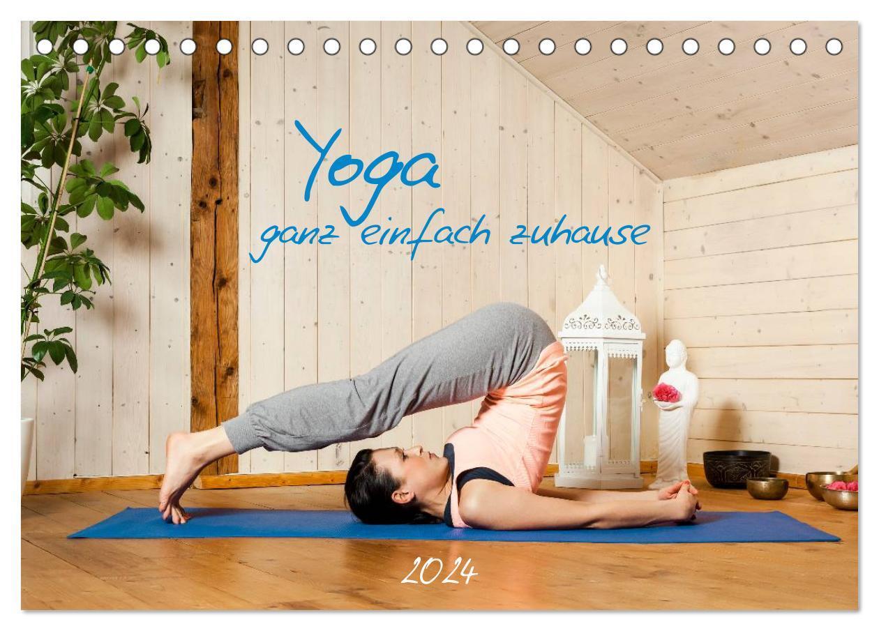 Cover: 9783383343049 | Yoga - ganz einfach zuhause (Tischkalender 2024 DIN A5 quer),...