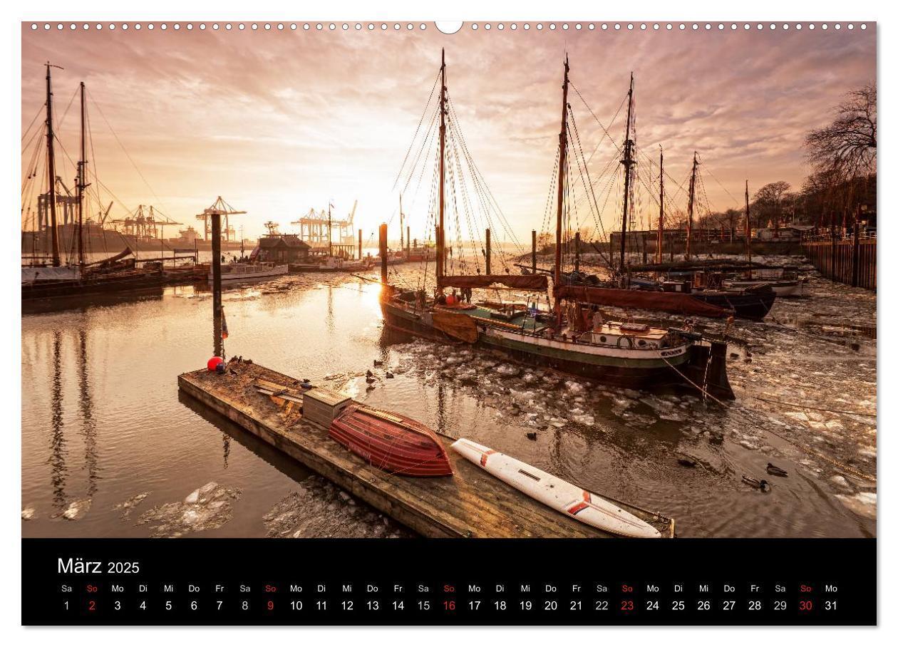 Bild: 9783435621385 | Hamburg . Das Tor zur Welt... (Wandkalender 2025 DIN A2 quer),...