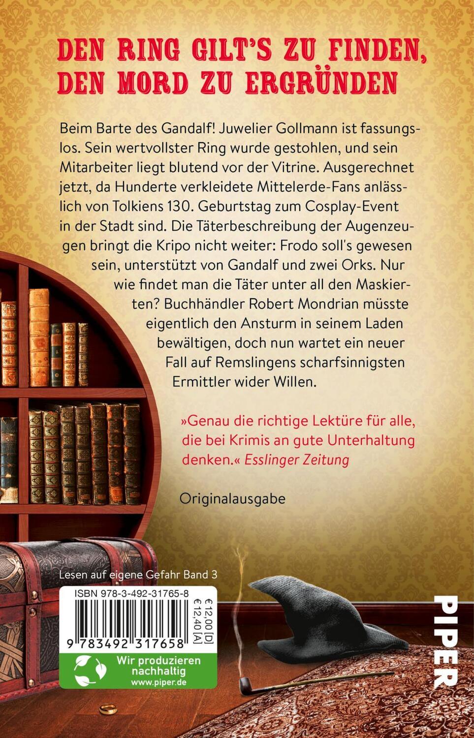 Rückseite: 9783492317658 | Frodo war's nicht | Jürgen Seibold | Taschenbuch | 288 S. | Deutsch