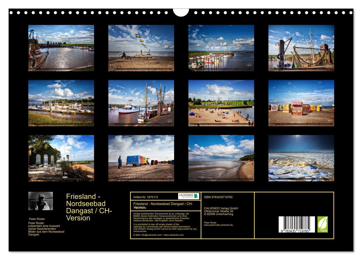 Bild: 9783435719785 | Friesland - Nordseebad Dangast / CH-Version (Wandkalender 2025 DIN...