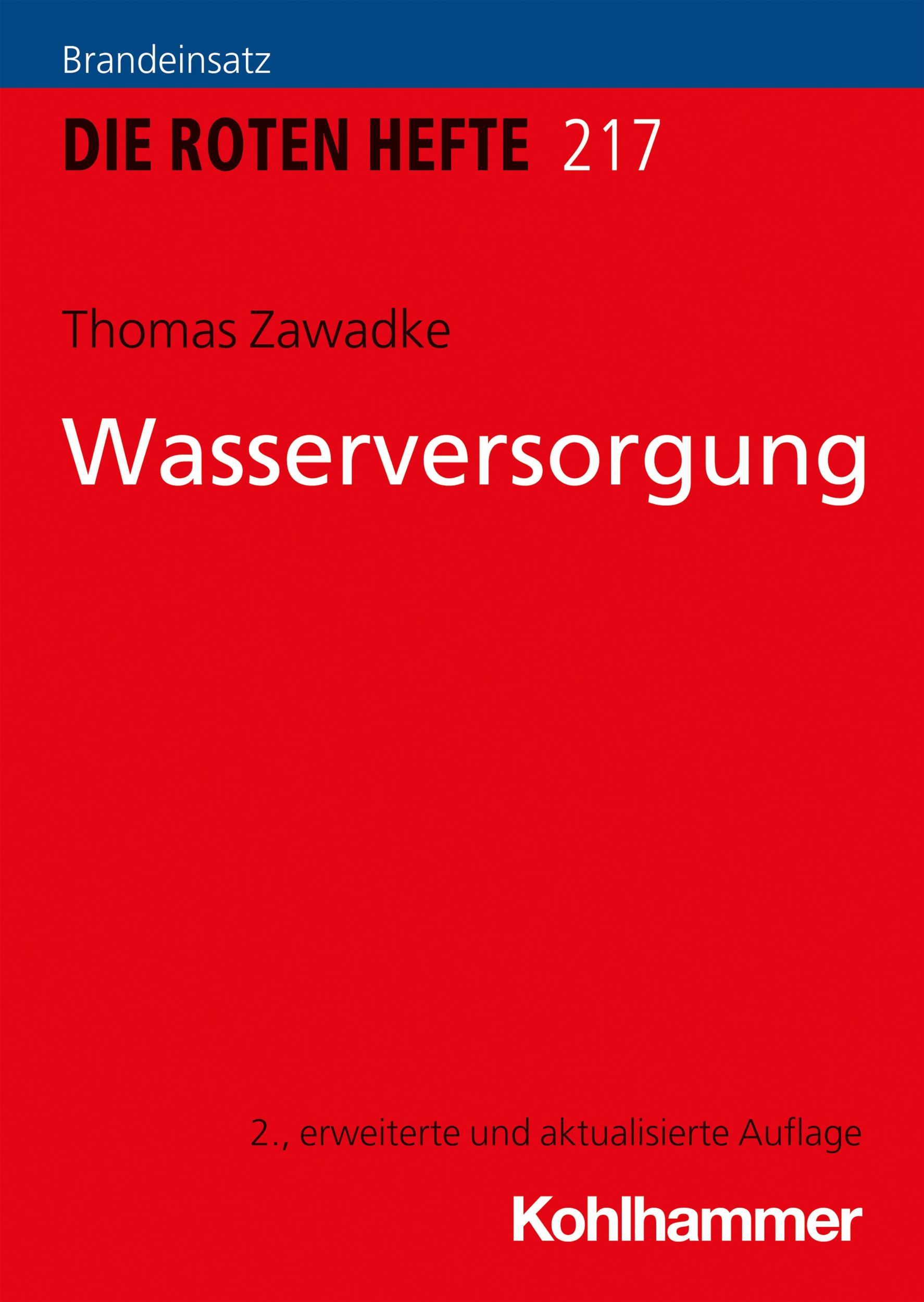 Cover: 9783170373426 | Wasserversorgung | Thomas Zawadke | Taschenbuch | 192 S. | Deutsch