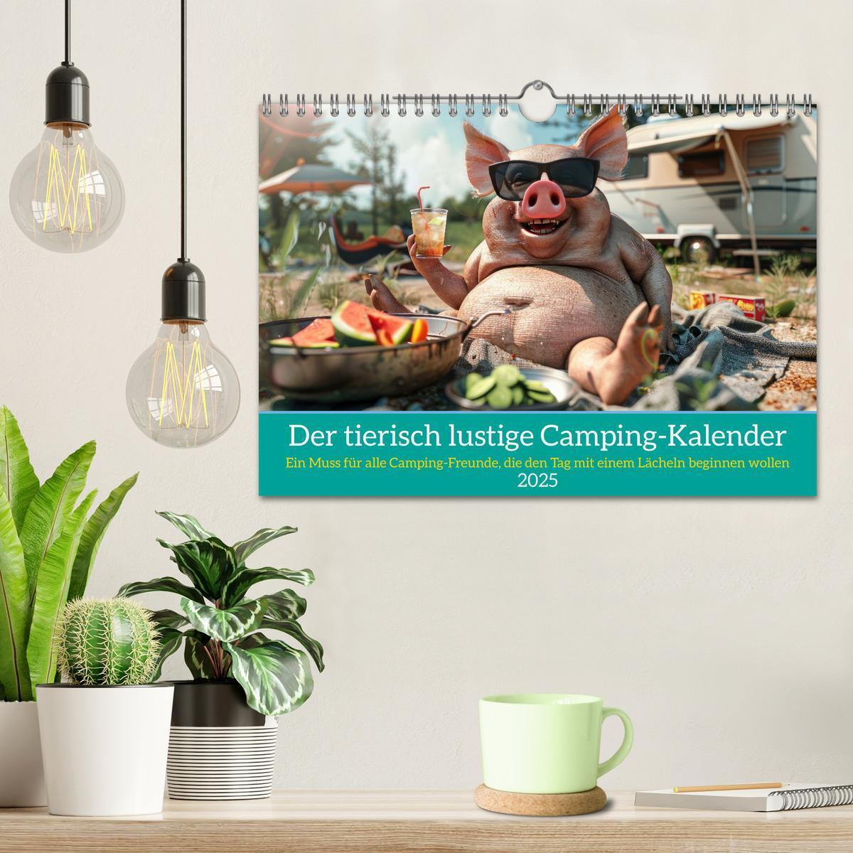 Bild: 9783457181720 | Der tierisch lustige Camping-Kalender (Wandkalender 2025 DIN A4...