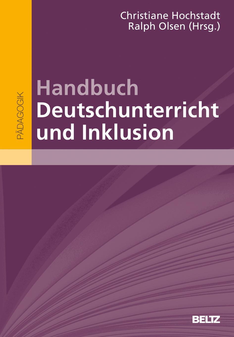 Cover: 9783407831927 | Handbuch Deutschunterricht und Inklusion | Hochstadt (u. a.) | Buch