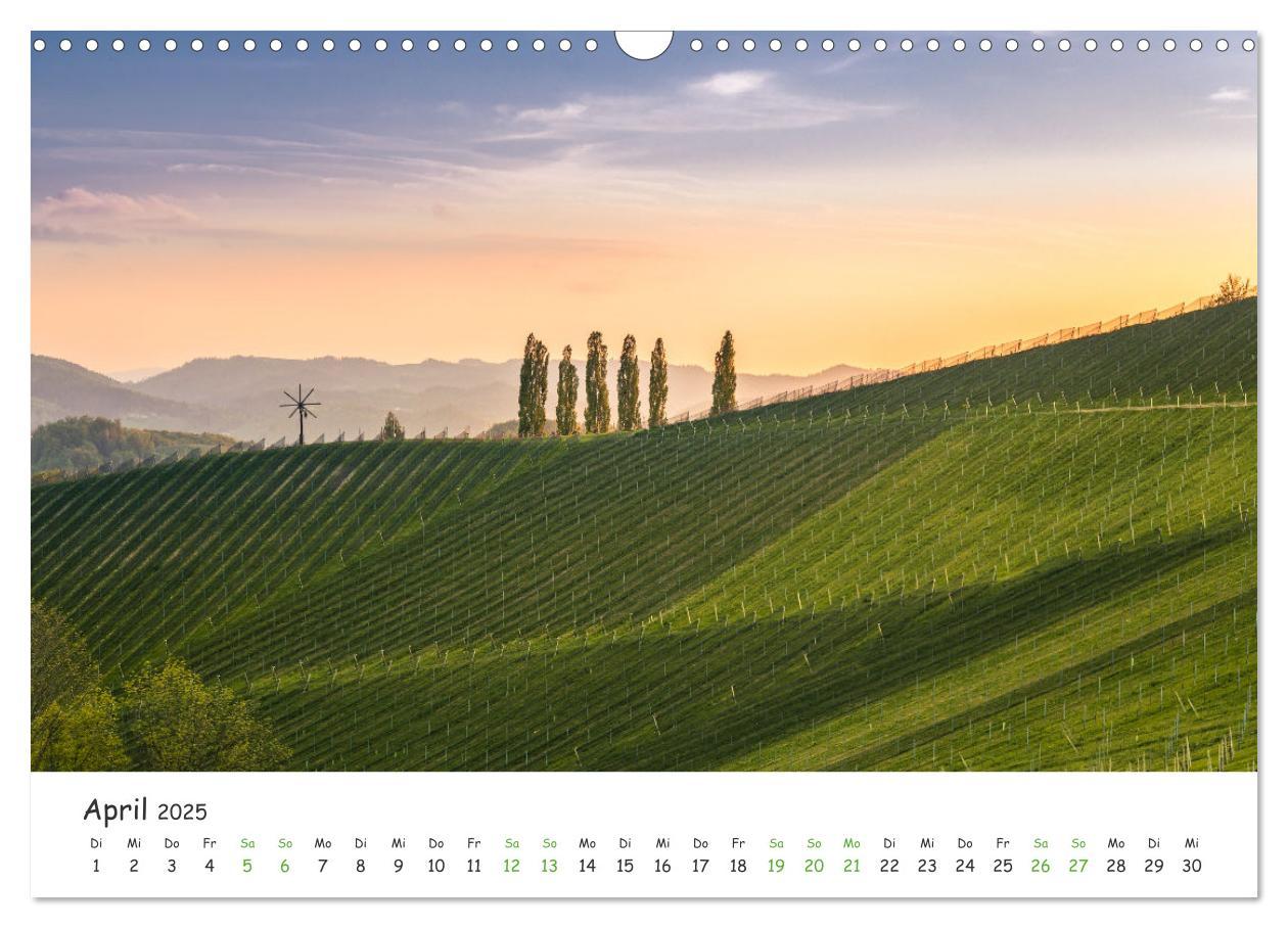 Bild: 9783435041954 | Südsteiermark365 (Wandkalender 2025 DIN A3 quer), CALVENDO...