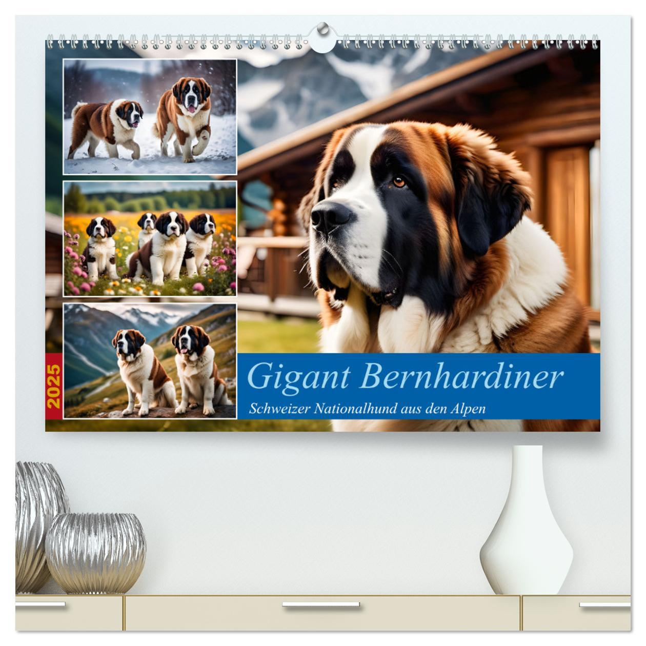 Cover: 9783457221761 | Gigant Bernhardiner (hochwertiger Premium Wandkalender 2025 DIN A2...