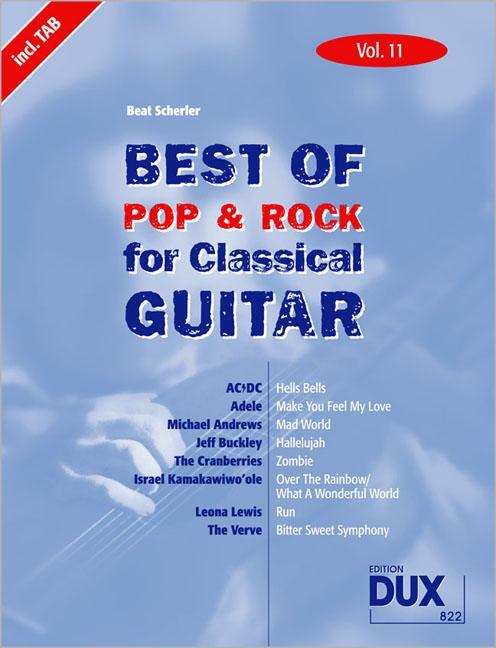 Cover: 9783868491890 | Best Of Pop & Rock for Classical Guitar 11. Besetzung: Gitarre | 2012