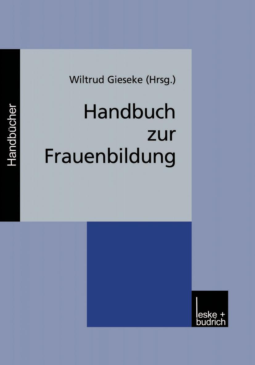 Cover: 9783810026514 | Handbuch zur Frauenbildung | Wiltrud Gieseke | Taschenbuch | Paperback