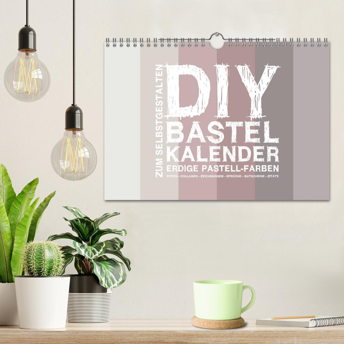 Bild: 9783435211975 | DIY Bastel-Kalender -Erdige Pastell Farben- Zum Selbstgestalten...