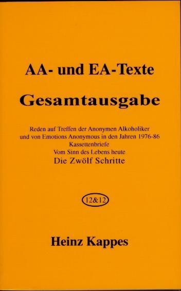 Cover: 9783930657339 | AA- und EA-Texte. Gesamtausgabe | Heinz Kappes | Taschenbuch | Deutsch
