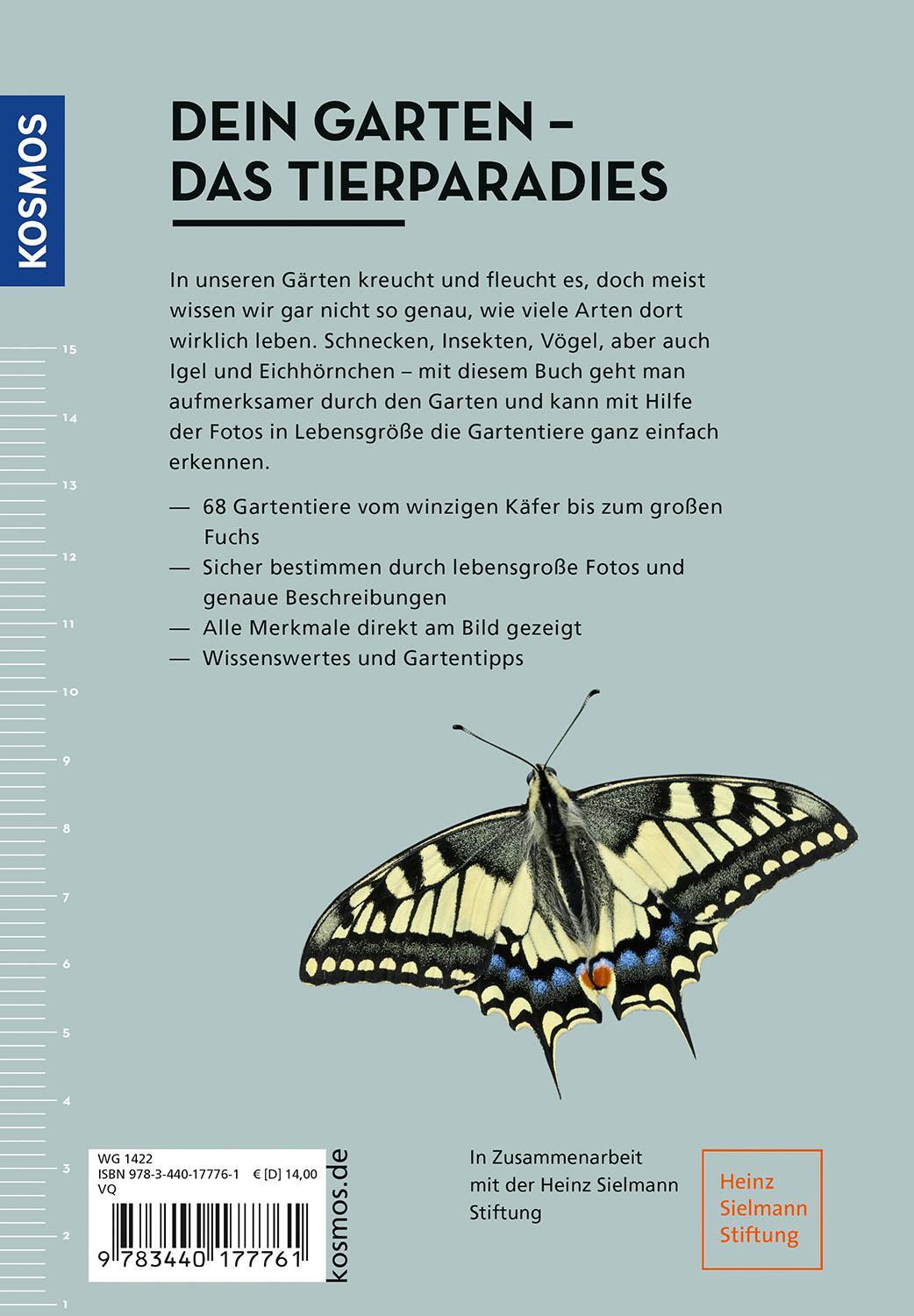 Rückseite: 9783440177761 | Gartentiere lebensgroß | Hannes Petrischak | Taschenbuch | 112 S.