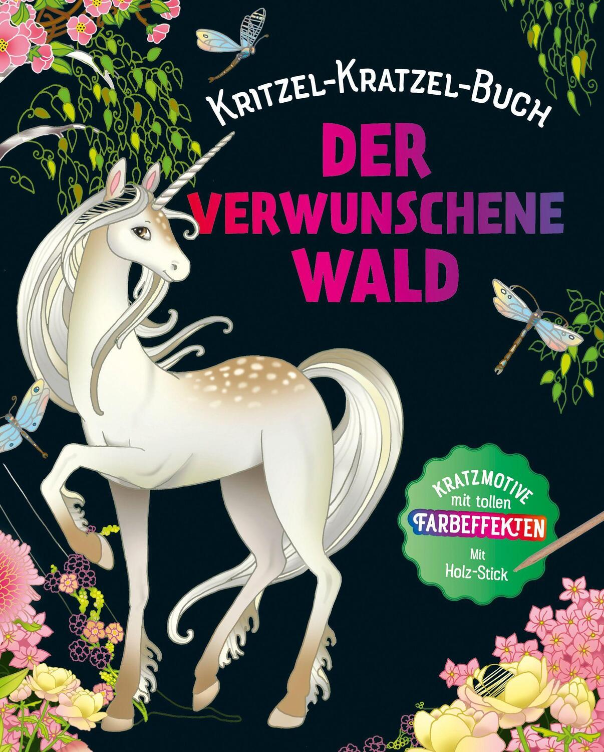 Cover: 9783625192343 | Der verwunschene Wald - Kritzel-Kratzel-Buch. Mit Bambus-Stick | Buch