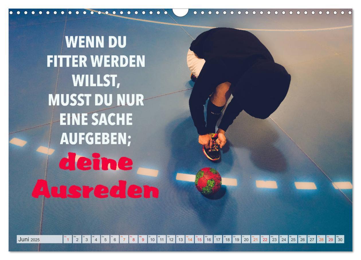 Bild: 9783435117284 | Positive Gedanken - Motivation und Handball (Wandkalender 2025 DIN...