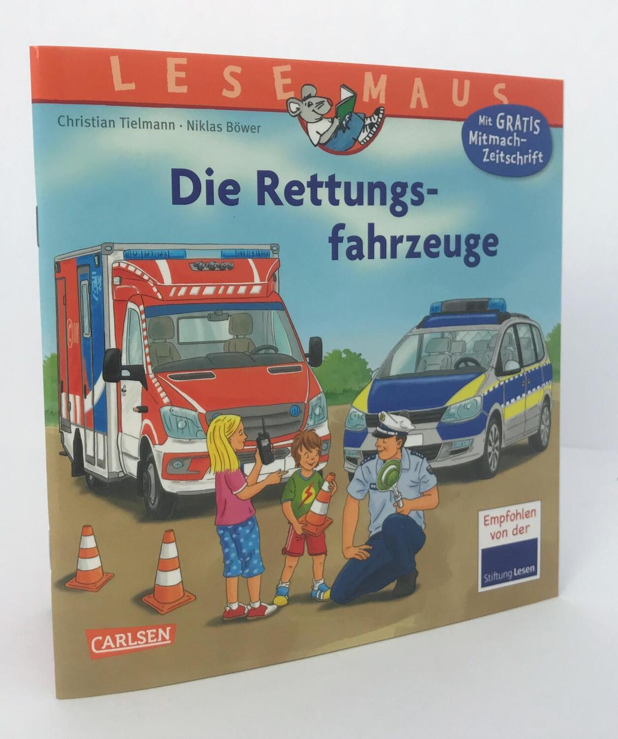 Bild: 9783551080585 | LESEMAUS 158: Die Rettungsfahrzeuge | Christian Tielmann | Taschenbuch