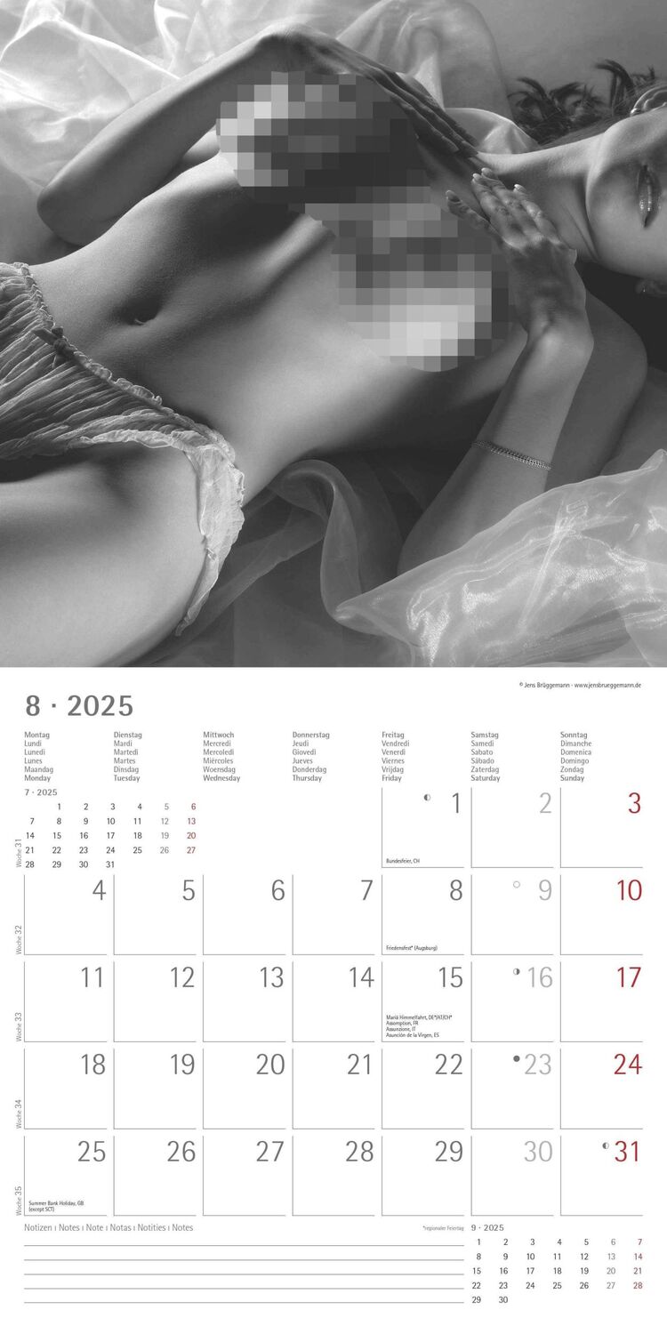 Bild: 4251732340988 | Feminine 2025 - Broschürenkalender 30x30 cm (30x60 geöffnet) -...