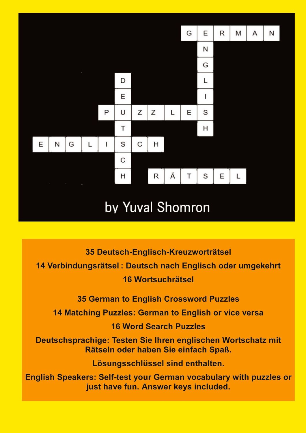 Cover: 9783347809741 | Deutsch Englisch Rätsel | German English Puzzles | Yuval Shomron