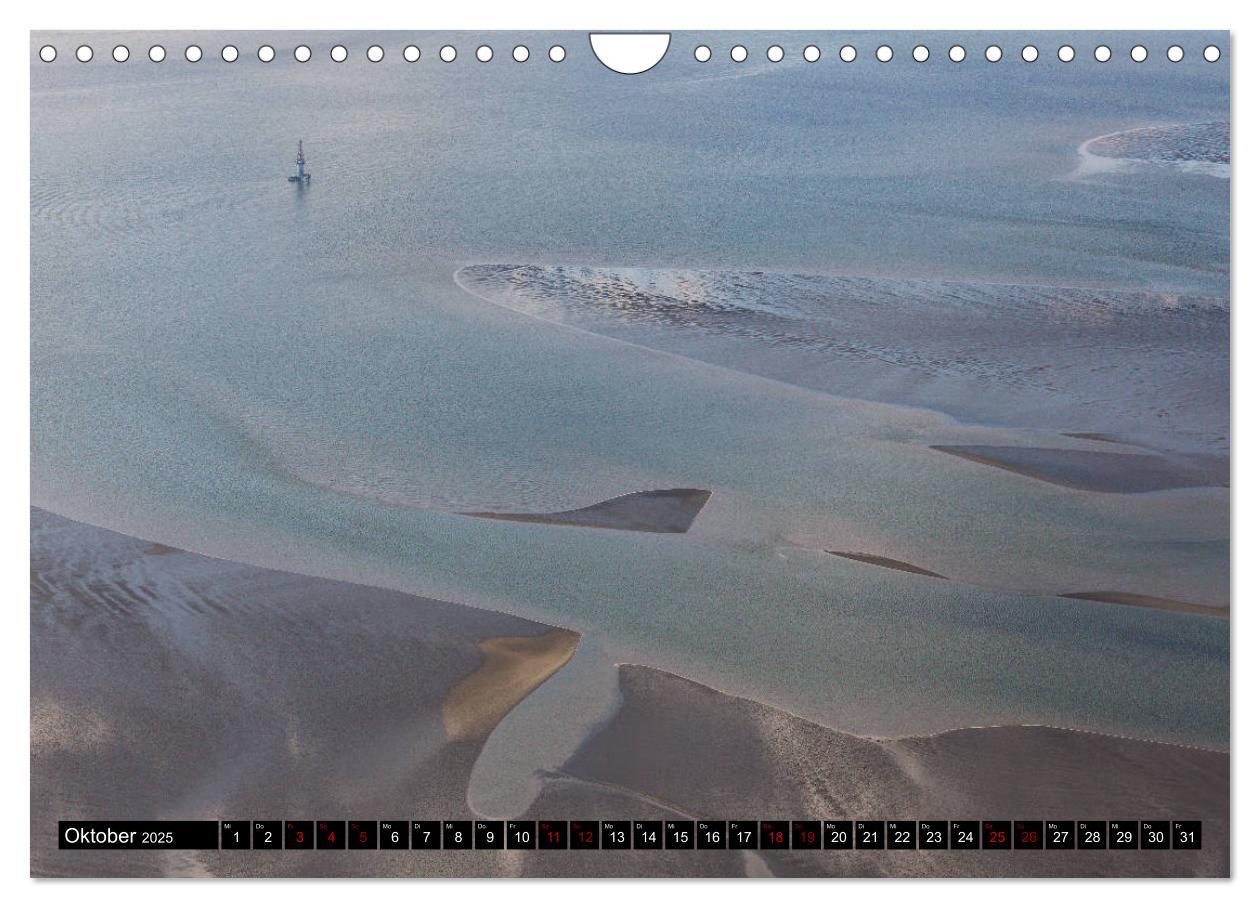 Bild: 9783435432202 | Das Wattenmeer von oben (Wandkalender 2025 DIN A4 quer), CALVENDO...