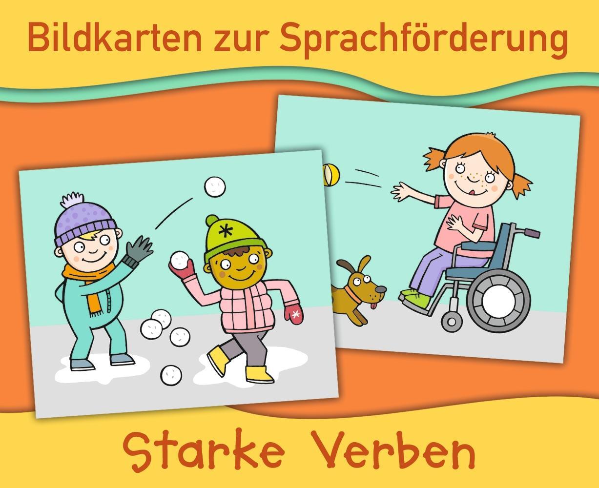 Cover: 9783834662866 | Starke Verben | Box | Bildkarten zur Sprachförderung | 32 S. | Deutsch