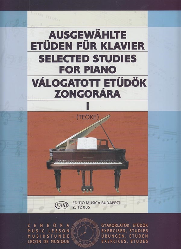 Cover: 9790080120057 | Ausgewählte Etüden Band 1 für Klavier Teöke, Marianne, ed