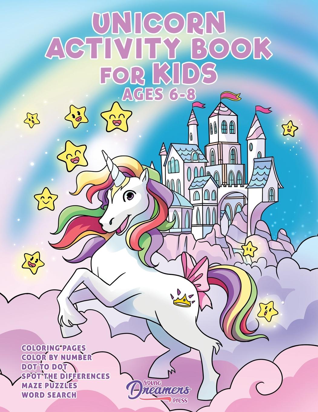 Cover: 9781989790946 | Unicorn Activity Book for Kids Ages 6-8 | Young Dreamers Press | Buch