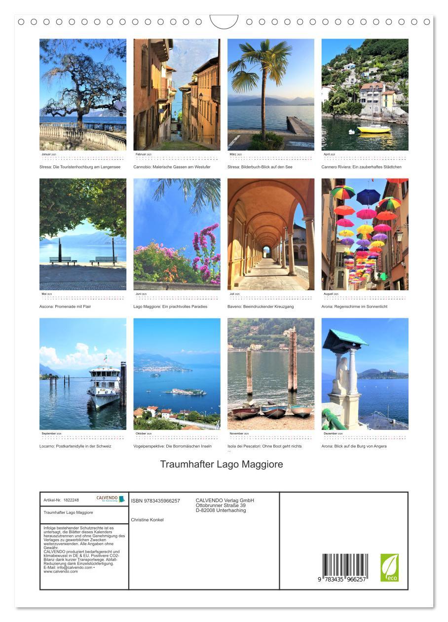 Bild: 9783435966257 | Traumhafter Lago Maggiore (Wandkalender 2025 DIN A3 hoch), CALVENDO...