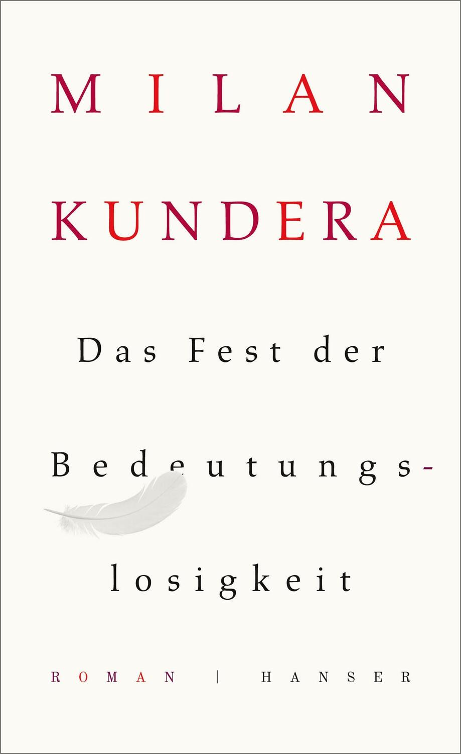 Cover: 9783446247635 | Das Fest der Bedeutungslosigkeit | Milan Kundera | Buch | Deutsch