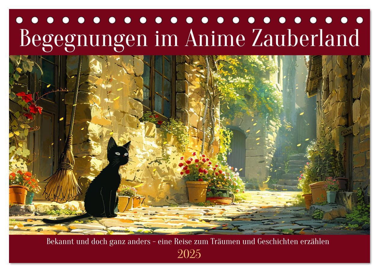 Cover: 9783383798658 | Begegnungen im Anime Zauberland (Tischkalender 2025 DIN A5 quer),...