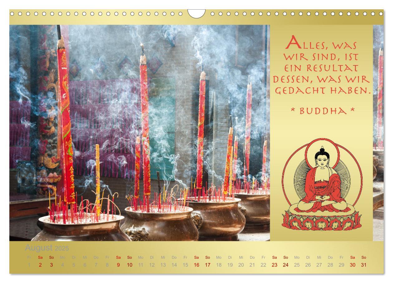 Bild: 9783435085880 | BUDDHA IM GLÜCK - Buddhistische Weisheiten (Wandkalender 2025 DIN...