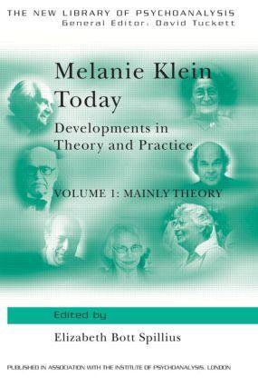 Cover: 9780415006767 | Melanie Klein Today, Volume 1: Mainly Theory | Taschenbuch | Englisch