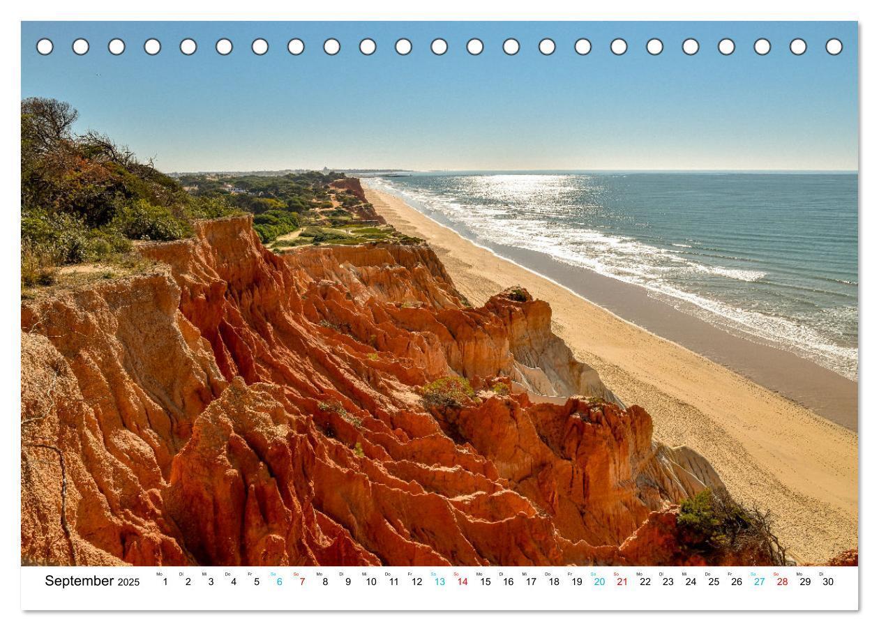 Bild: 9783435091508 | Die Algarve (Tischkalender 2025 DIN A5 quer), CALVENDO Monatskalender