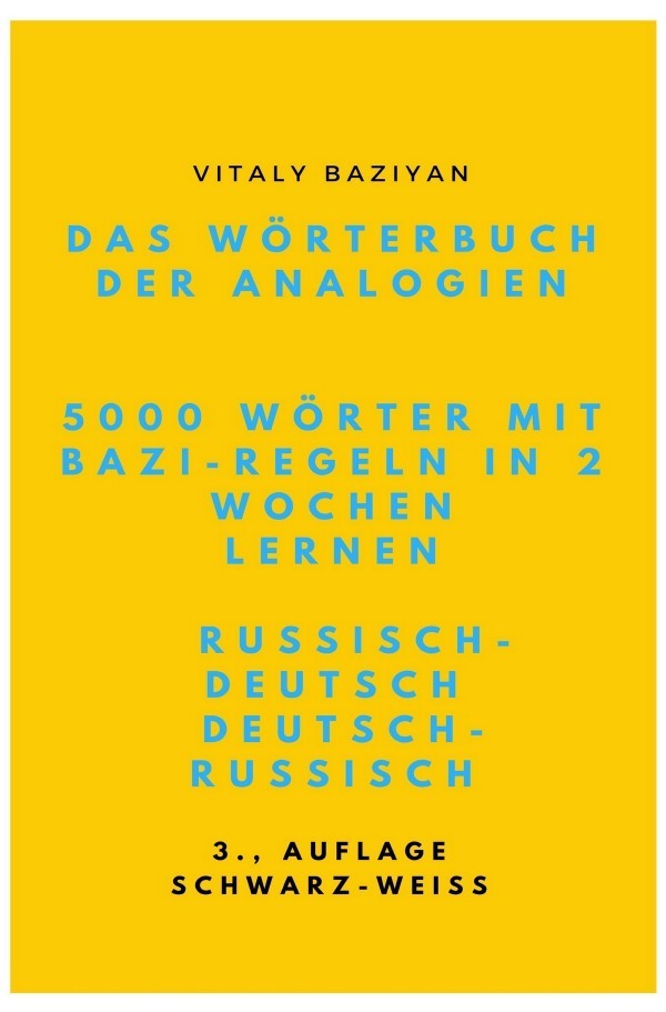 Cover: 9783752970197 | Das Wörterbuch der Analogien Russisch-Deutsch/Deutsch-Russisch mit...