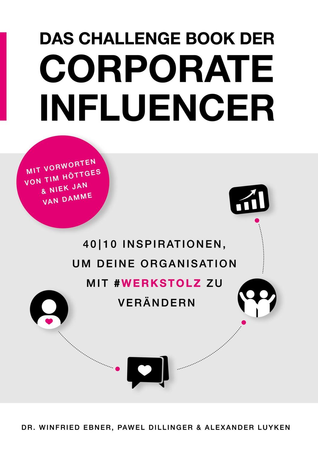 Cover: 9783758304354 | Das Challenge Book der Corporate Influencer | Winfried Ebner (u. a.)