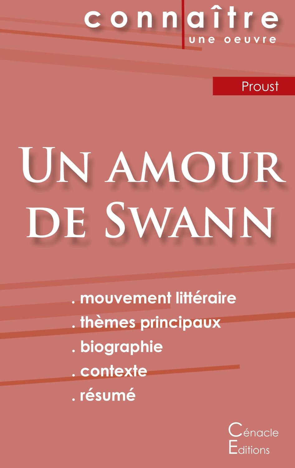 Cover: 9782367887111 | Fiche de lecture Un amour de Swann de Marcel Proust (Analyse...