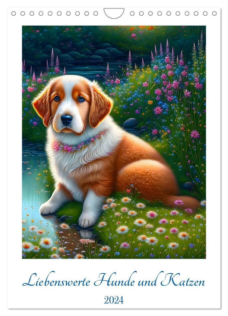 Cover: 9783675543249 | Liebenswerte Hunde und Katzen (Wandkalender 2024 DIN A4 hoch),...