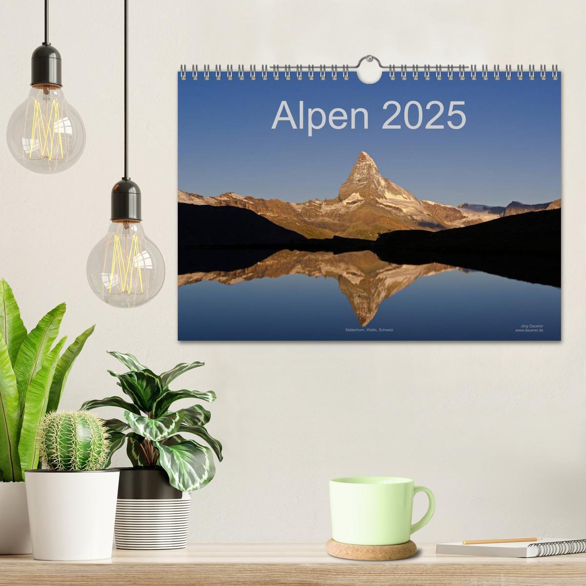 Bild: 9783435649709 | Alpen (Wandkalender 2025 DIN A4 quer), CALVENDO Monatskalender | 2025