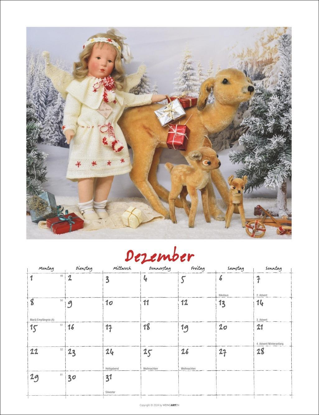 Bild: 9783839900499 | Käthe Kruse Puppen Kalender 2025 | Kalender | Spiralbindung | 14 S.